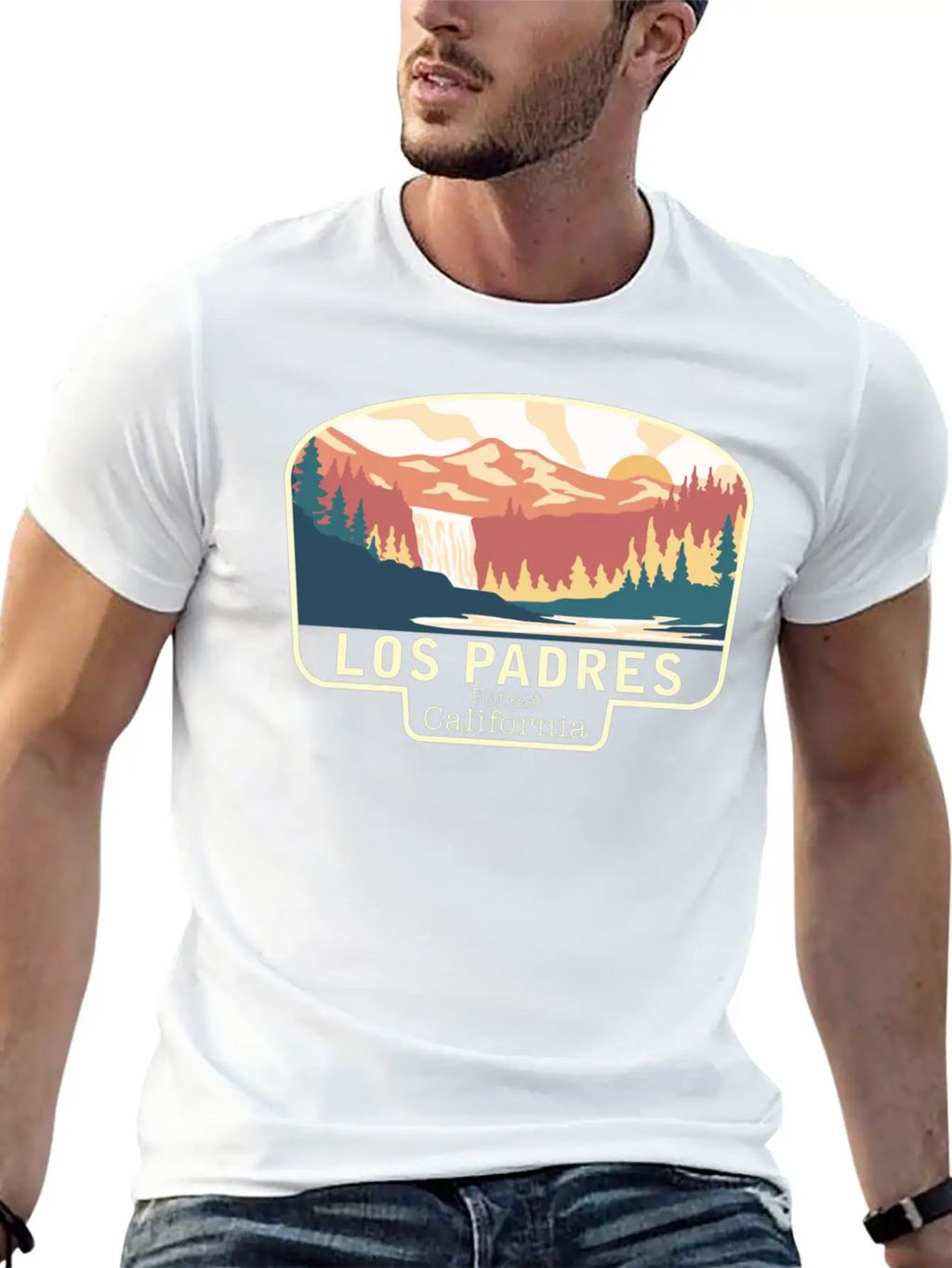 LOS PADRES FOREST CALIFORNIA Breathable Soft Cotton T-Shirt – Timeless Casual Look