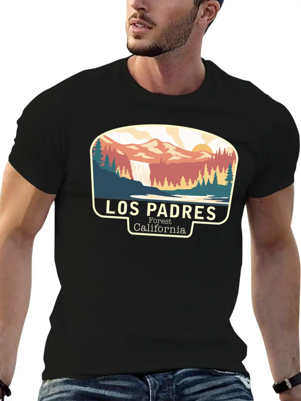 LOS PADRES FOREST CALIFORNIA Breathable Soft Cotton T-Shirt – Timeless Casual Look