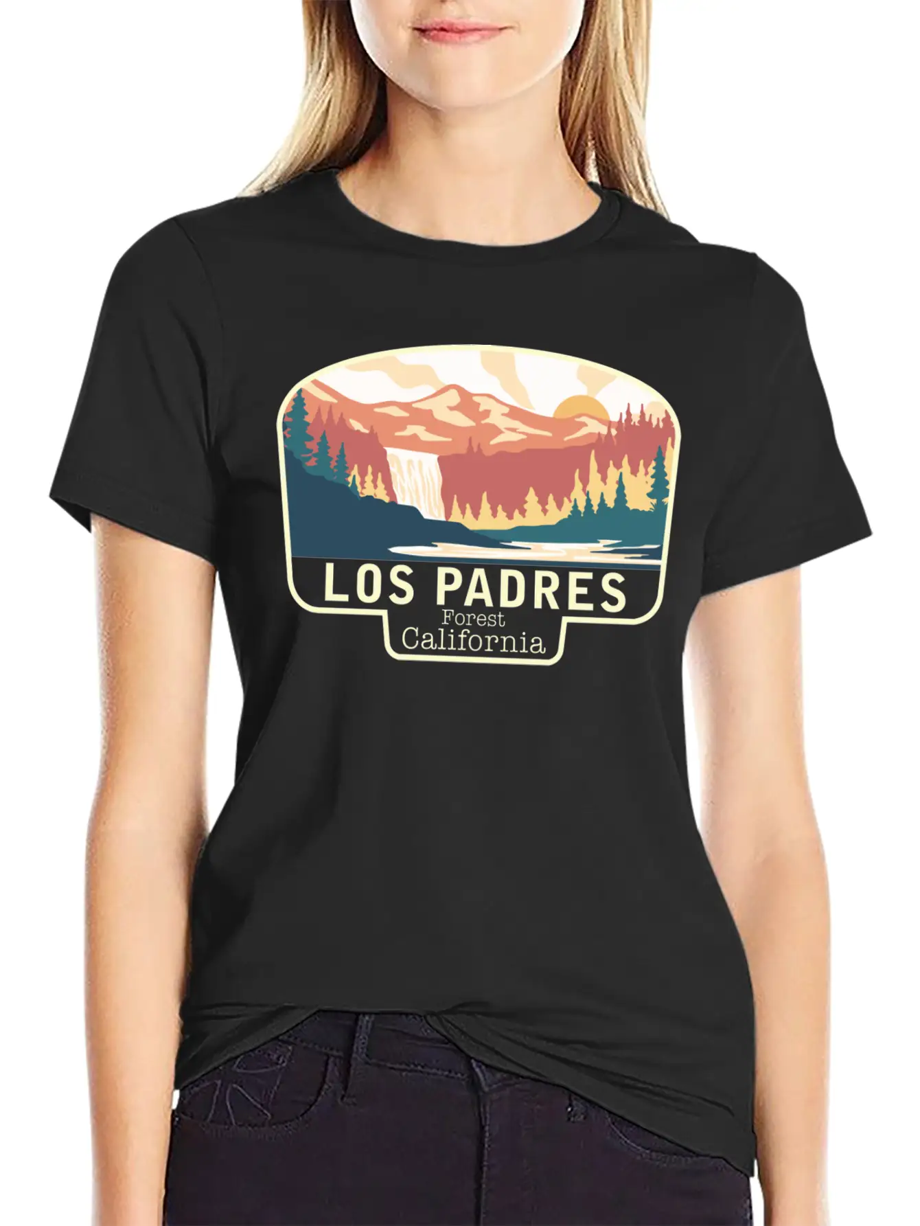 LOS PADRES FOREST CALIFORNIA Breathable Soft Cotton T-Shirt – Timeless Casual Look