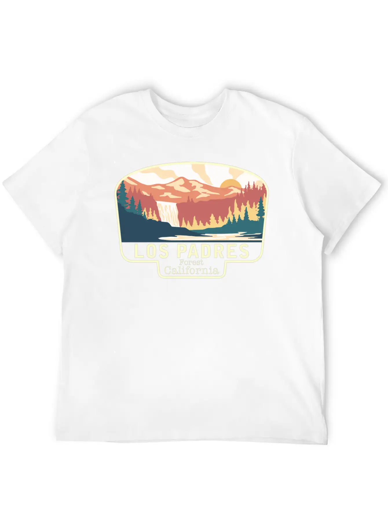 LOS PADRES FOREST CALIFORNIA Breathable Soft Cotton T-Shirt – Timeless Casual Look