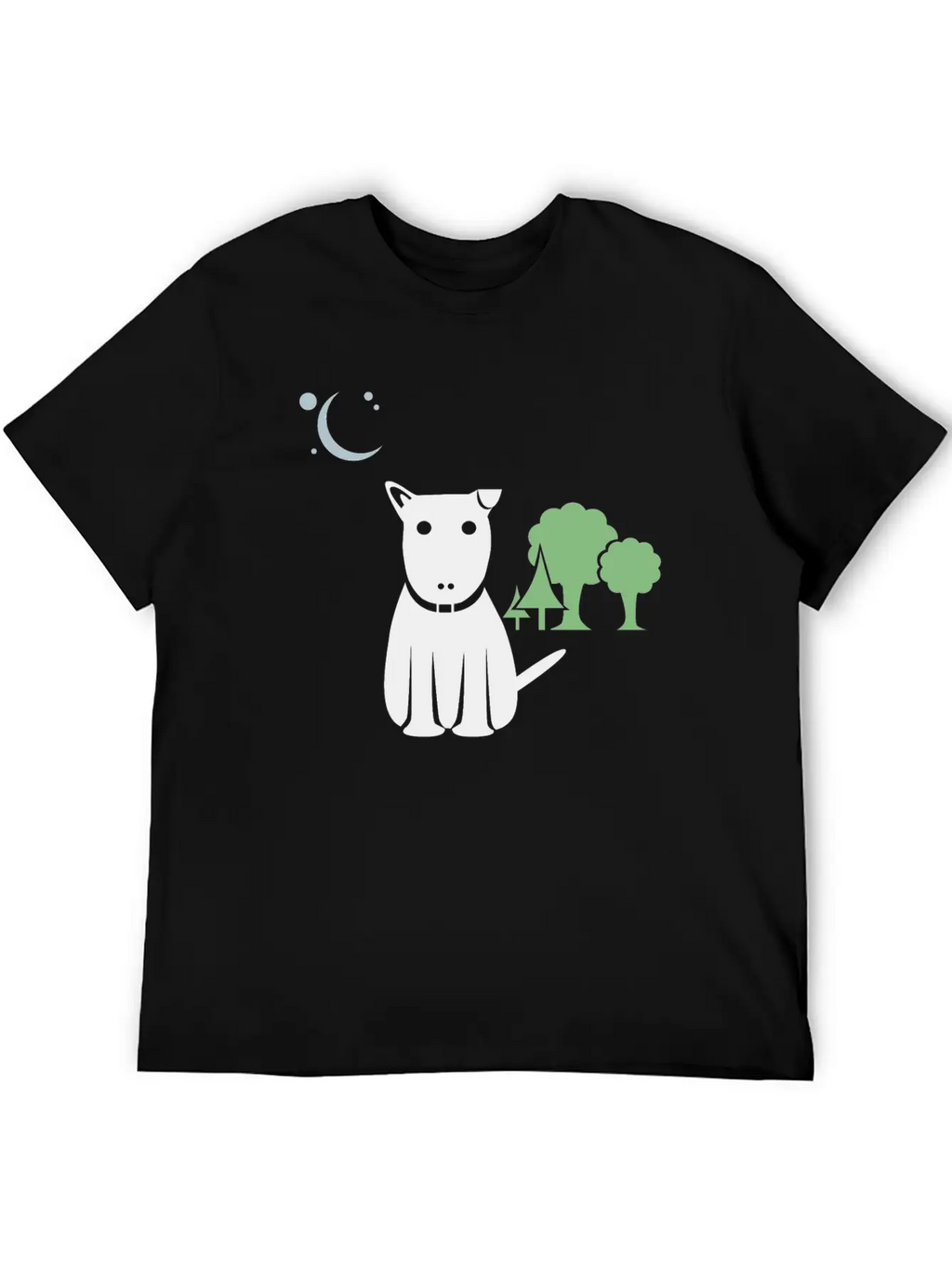 Lost Dog At Night Breathable Graphic T-Shirt – Perfect For Casual Days