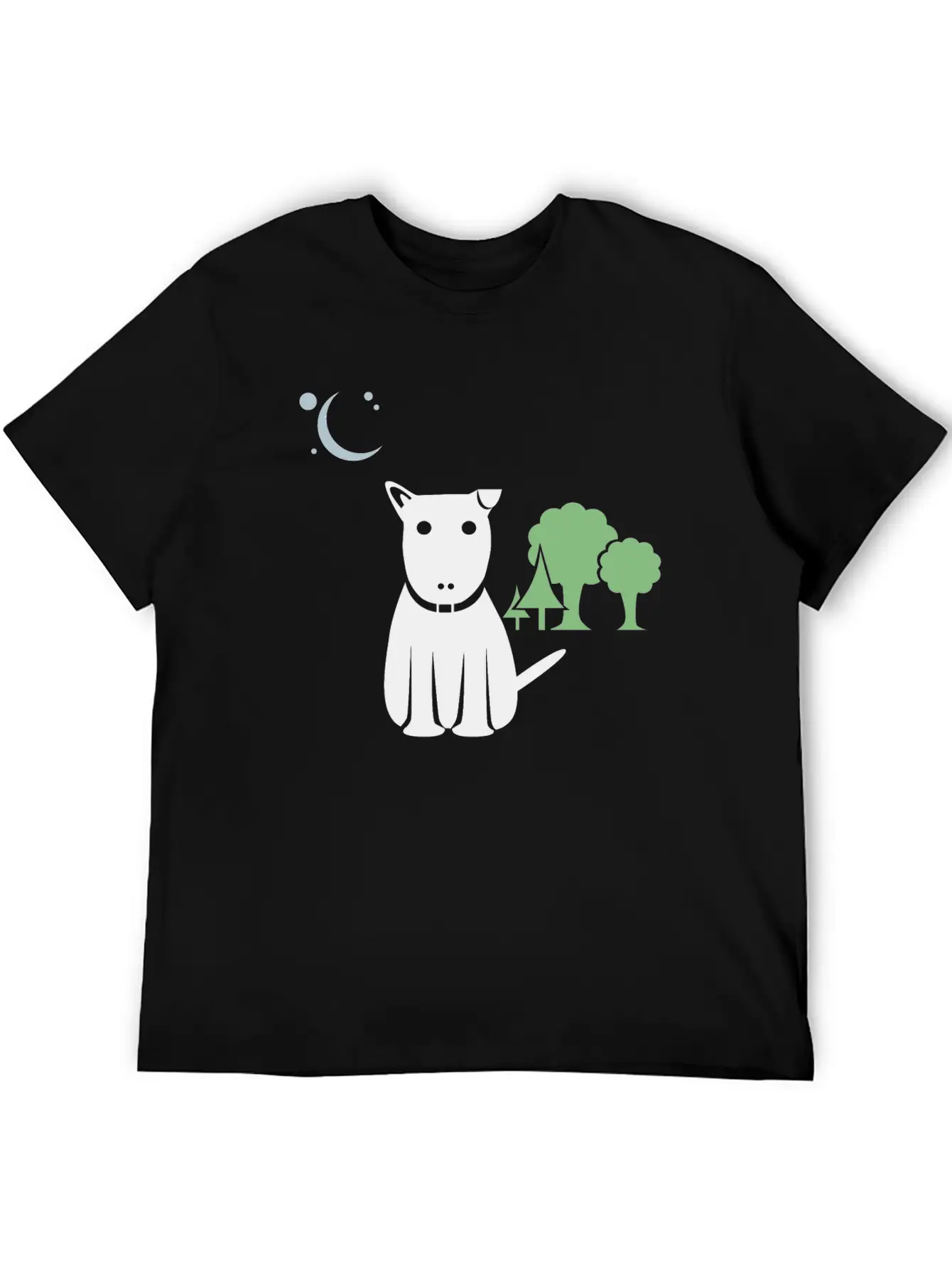 Lost Dog At Night Breathable Graphic T-Shirt – Perfect For Casual Days