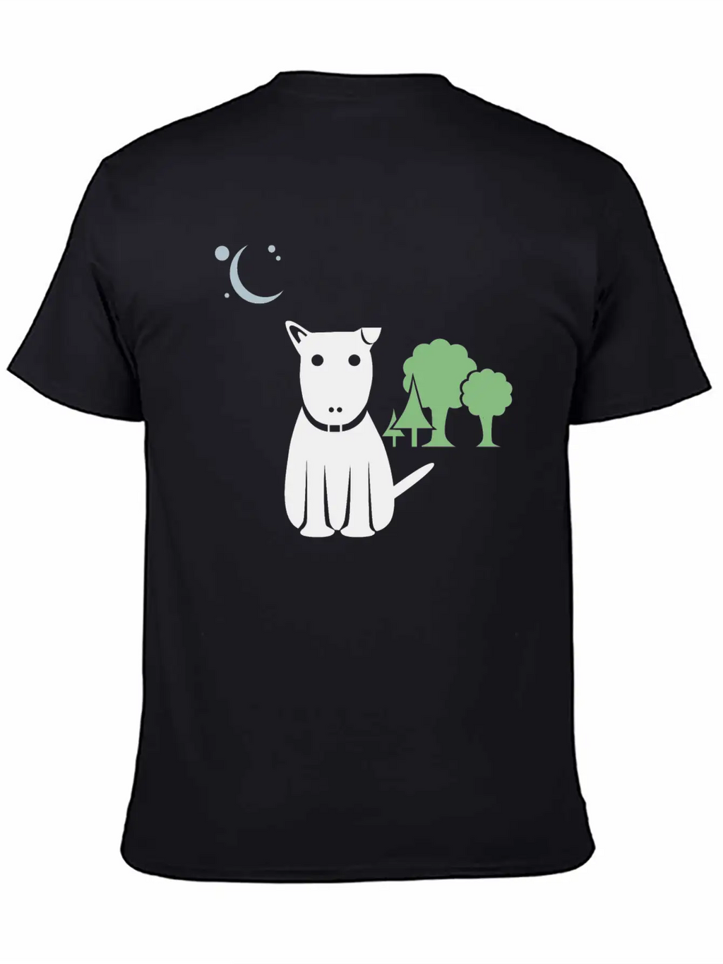 Lost Dog At Night Breathable Graphic T-Shirt – Perfect For Casual Days