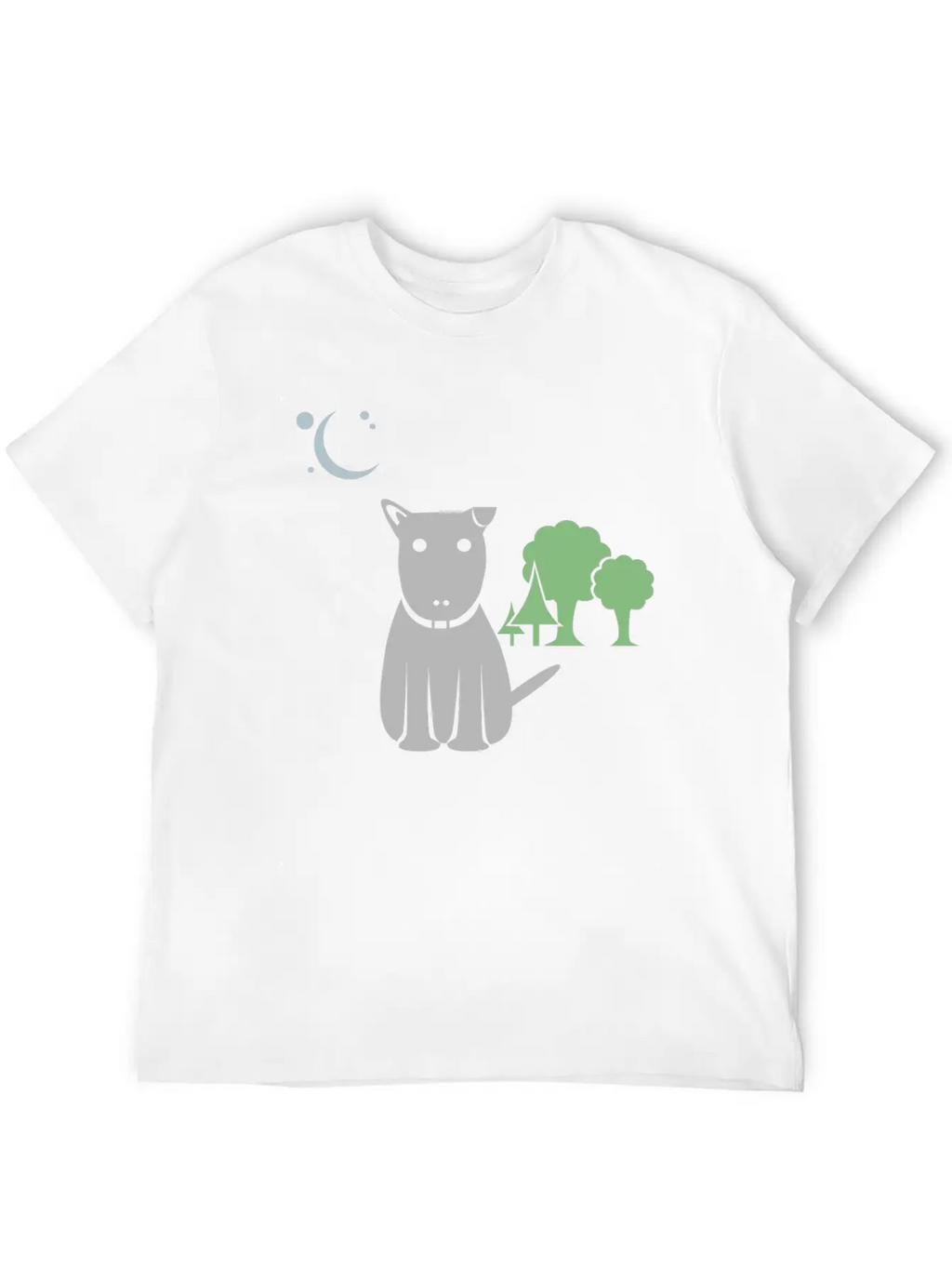 Lost Dog At Night Breathable Graphic T-Shirt – Perfect For Casual Days