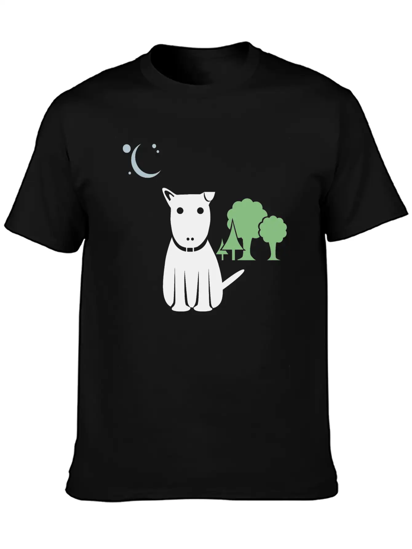 Lost Dog At Night Breathable Graphic T-Shirt – Perfect For Casual Days