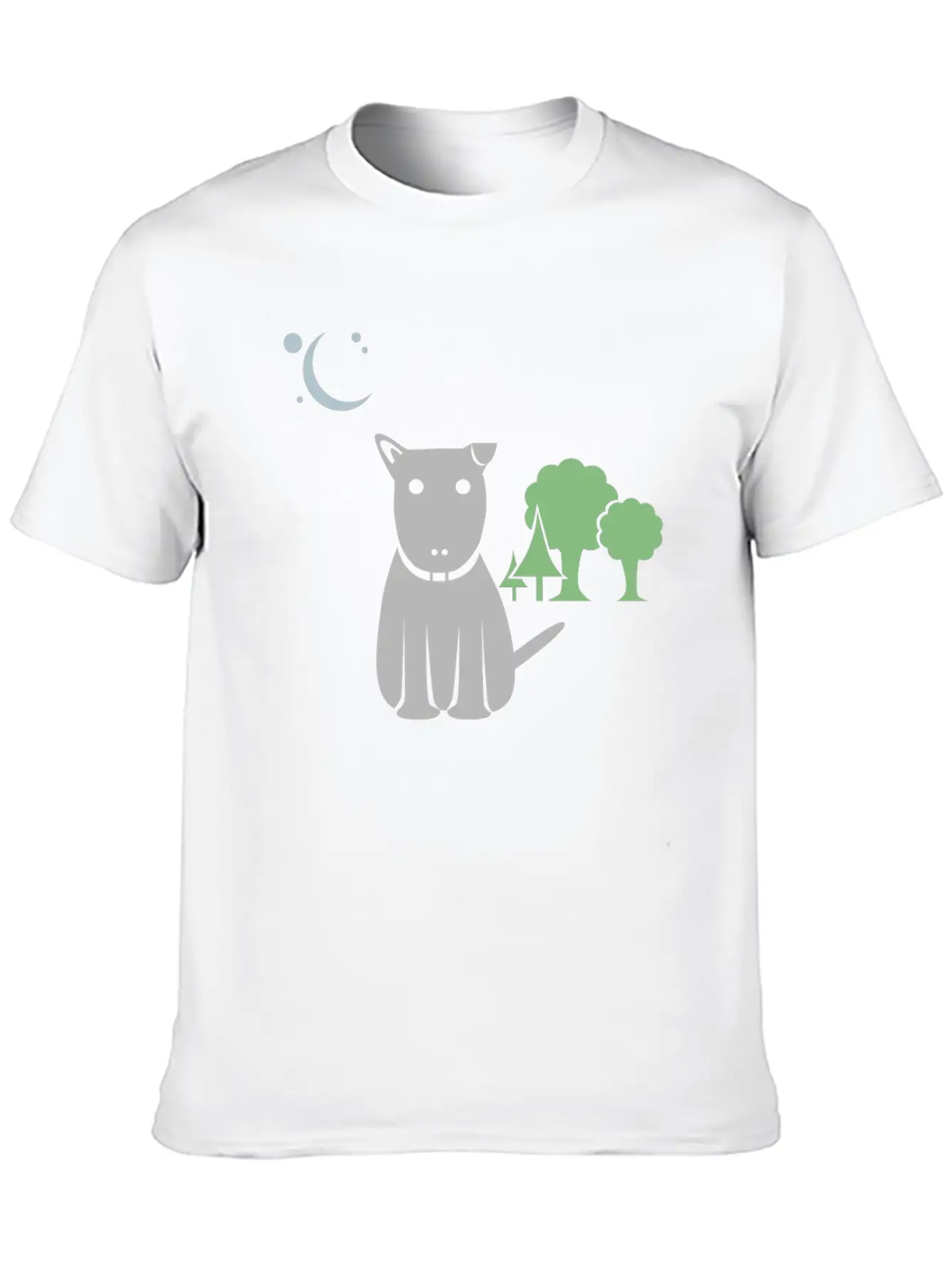 Lost Dog At Night Breathable Graphic T-Shirt – Perfect For Casual Days