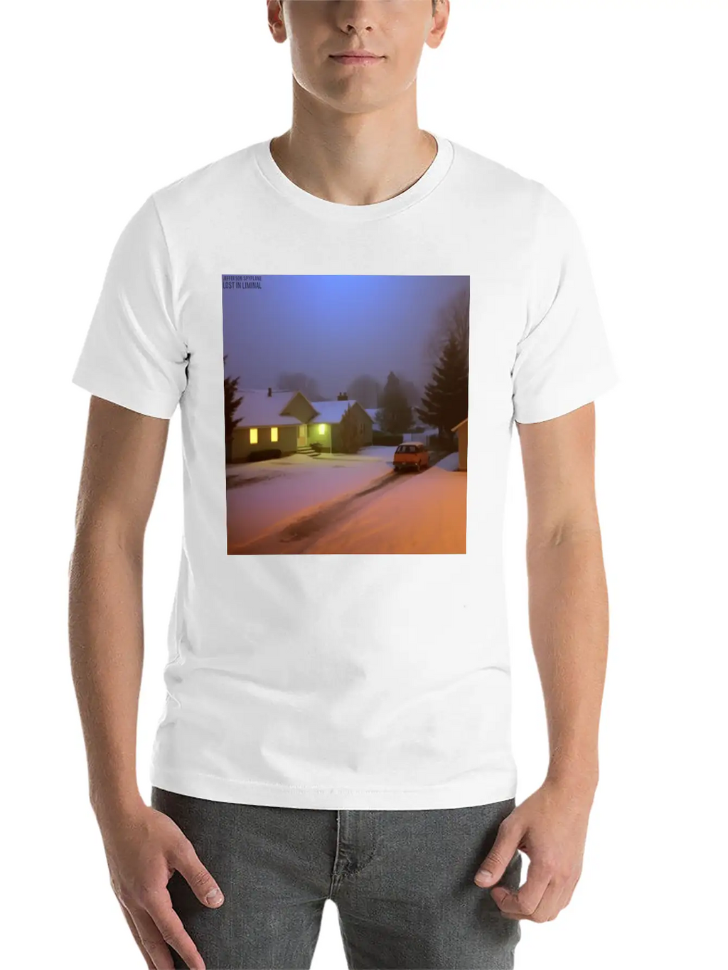 Lost In Liminal - Sticker Classic Cotton Tee – Unisex Comfort For Any Season
