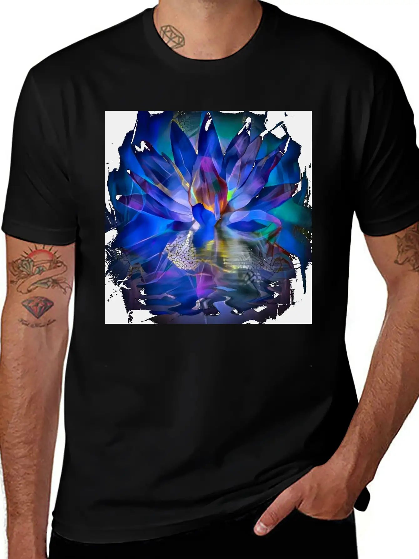 Lotus Flower Classic Cotton Tee – Unisex Comfort For Any Season
