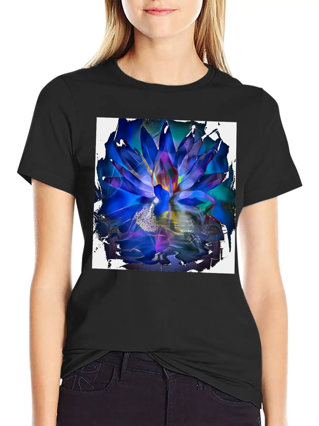 Lotus Flower Classic Cotton Tee – Unisex Comfort For Any Season