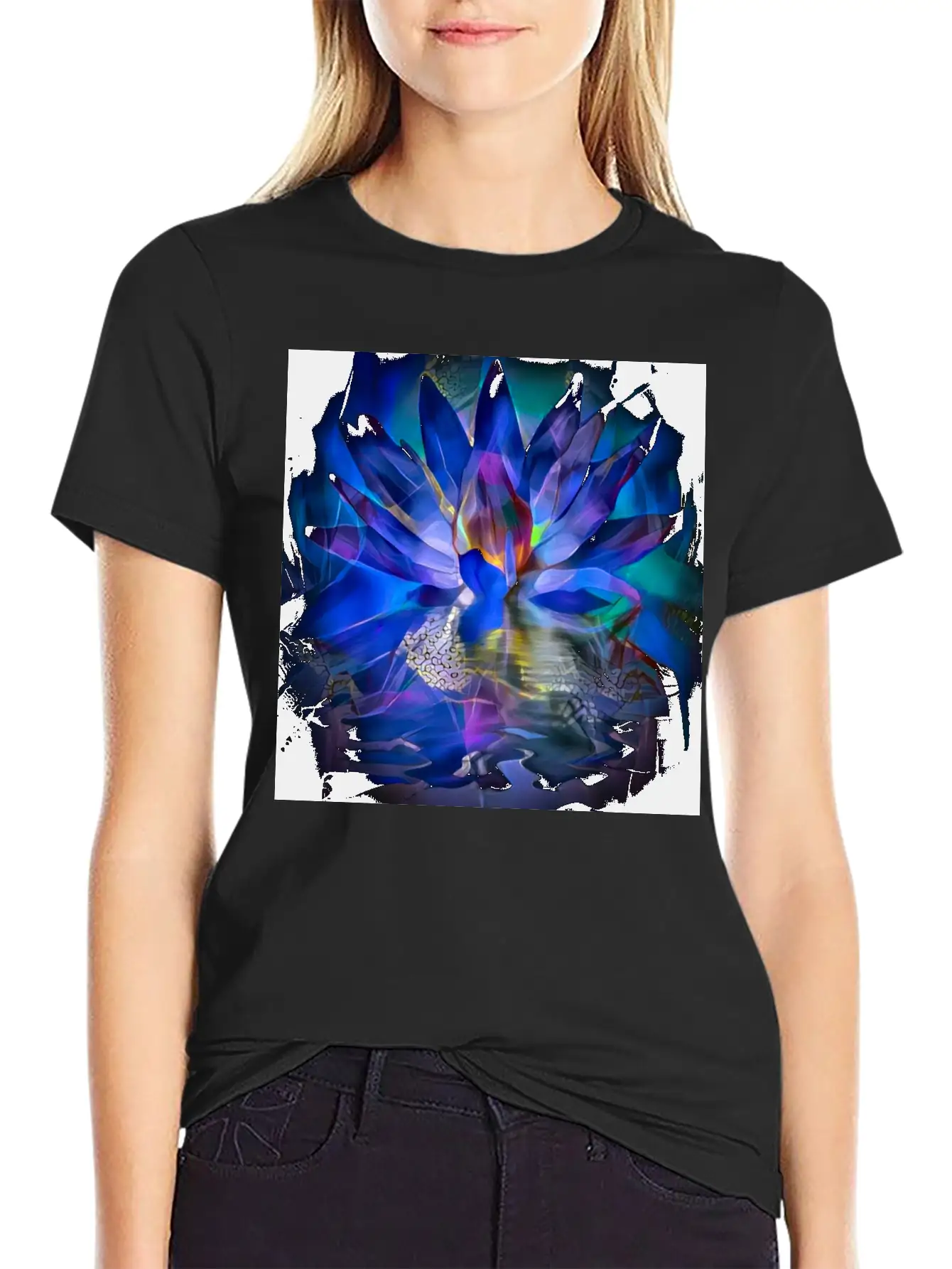 Lotus Flower Classic Cotton Tee – Unisex Comfort For Any Season