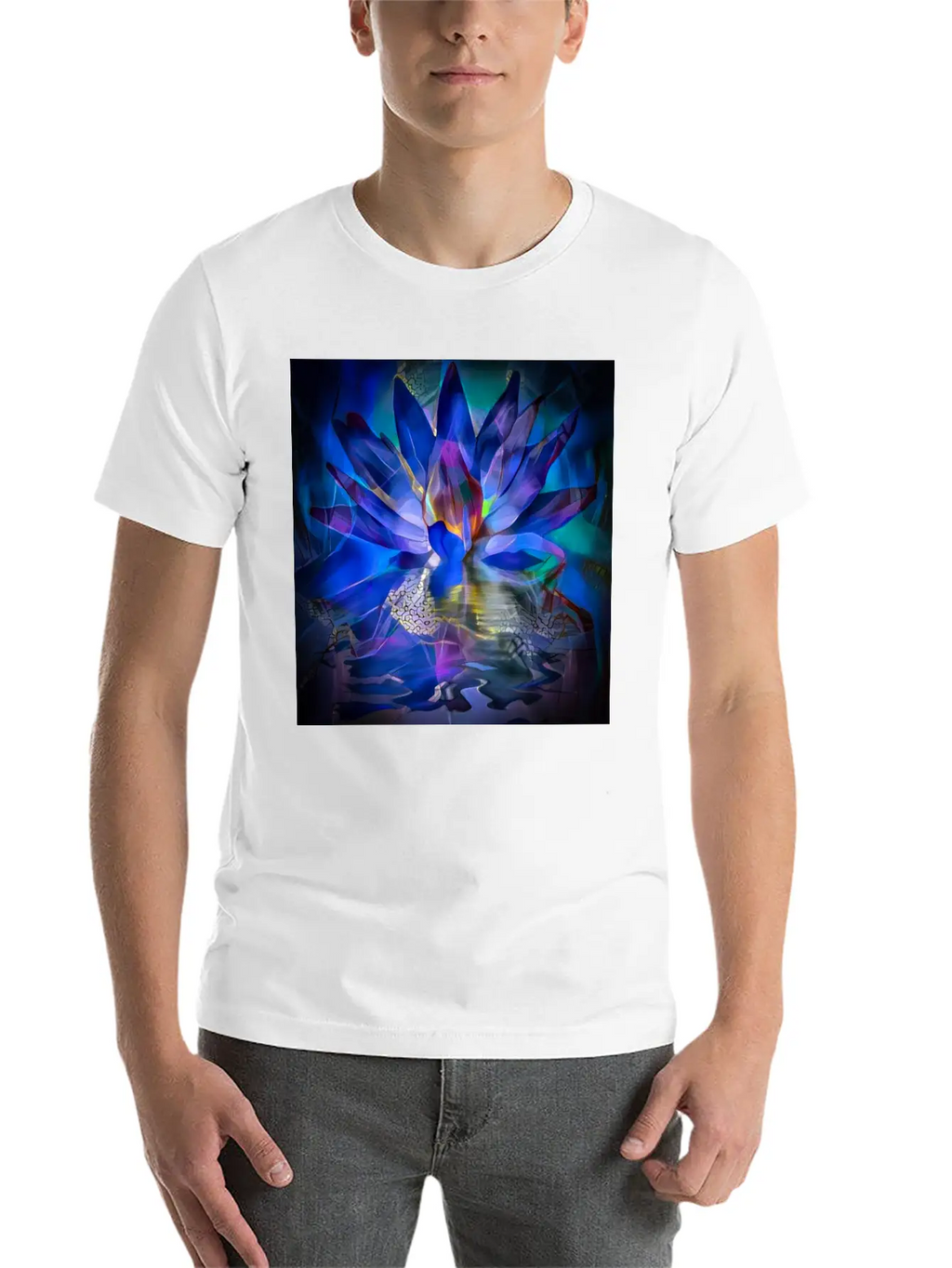 Lotus Flower Classic Cotton Tee – Unisex Comfort For Any Season