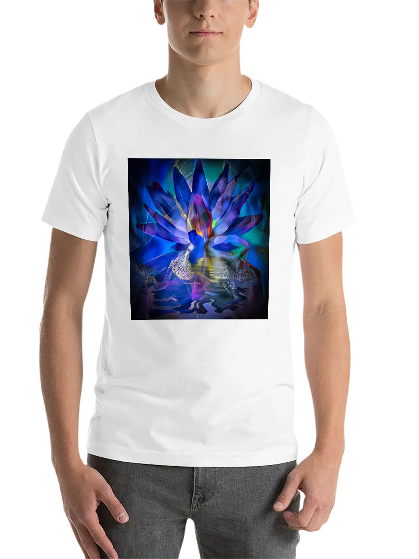 Lotus Flower Classic Cotton Tee – Unisex Comfort For Any Season