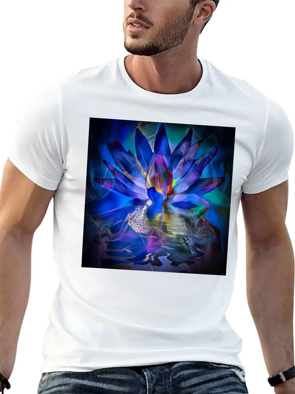 Lotus Flower Classic Cotton Tee – Unisex Comfort For Any Season