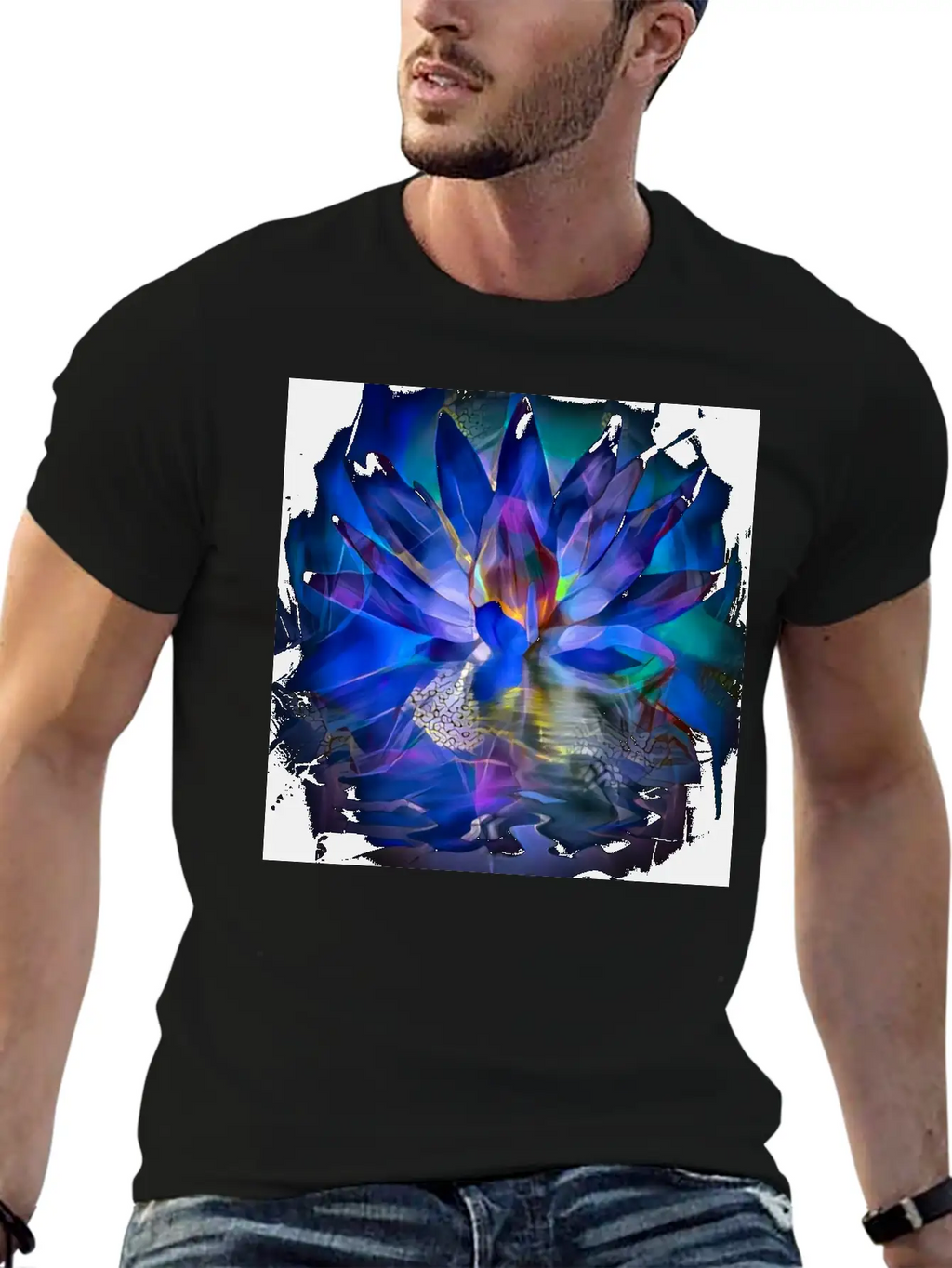 Lotus Flower Classic Cotton Tee – Unisex Comfort For Any Season