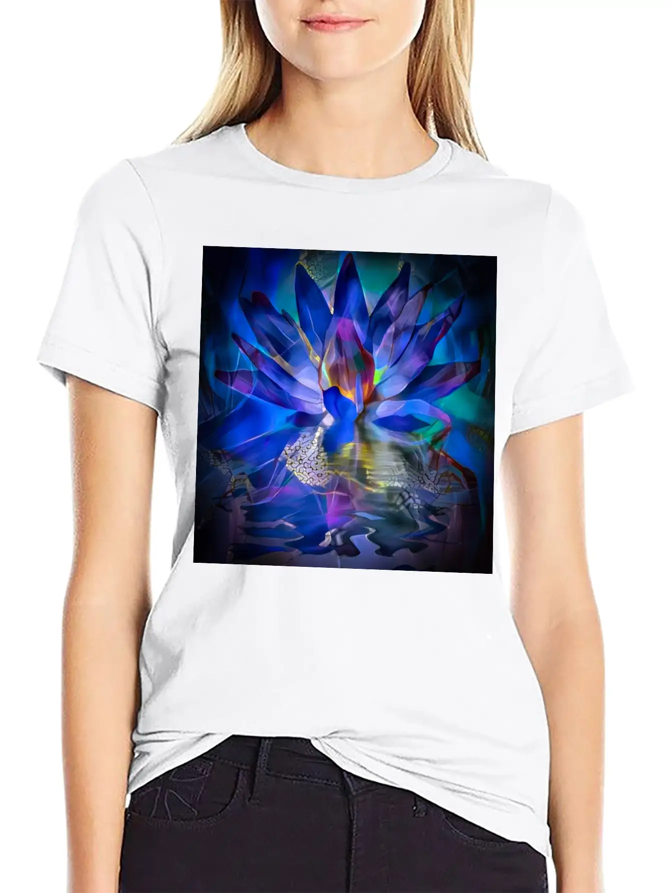 Lotus Flower Classic Cotton Tee – Unisex Comfort For Any Season