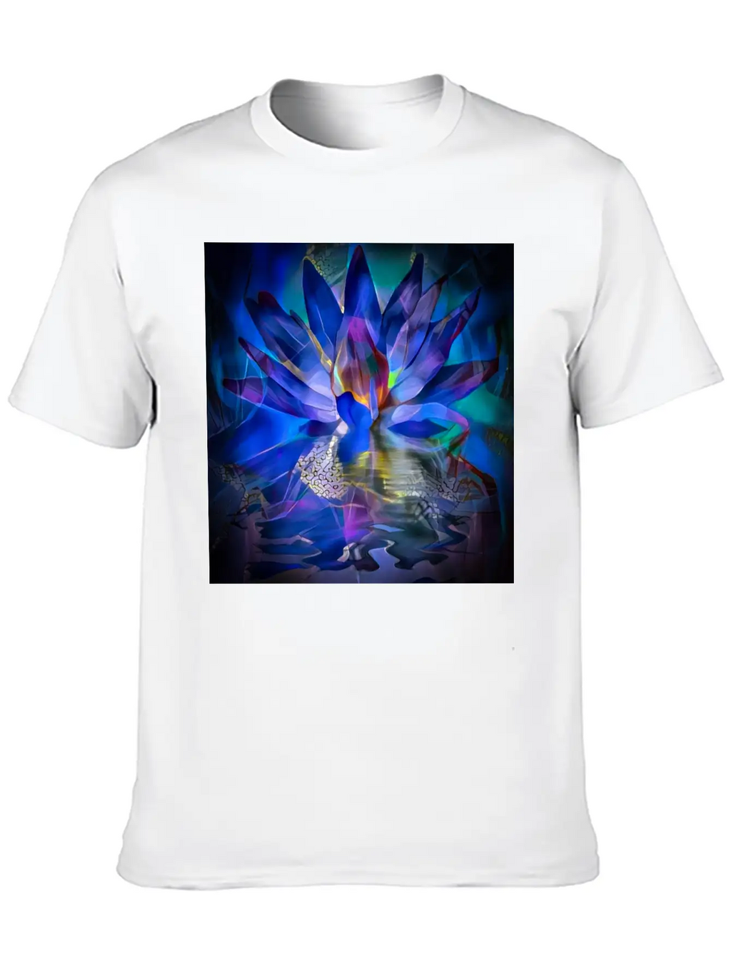 Lotus Flower Classic Cotton Tee – Unisex Comfort For Any Season