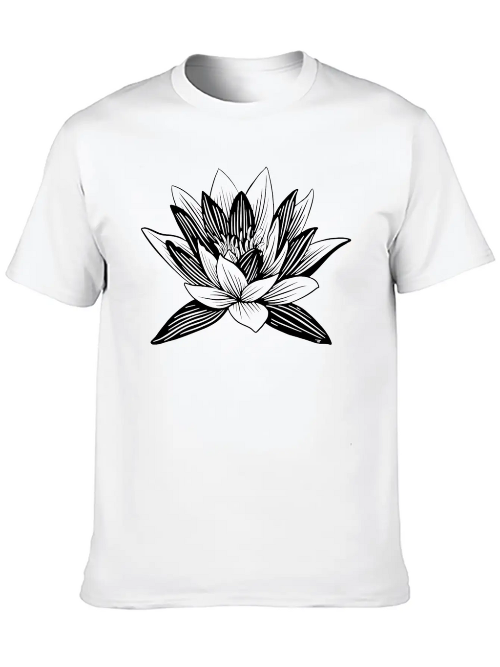 Lotus Flower Lotus Flower Asian Wellness Symbol Basic Graphic T-Shirt – Daily Comfort In Soft Cotton