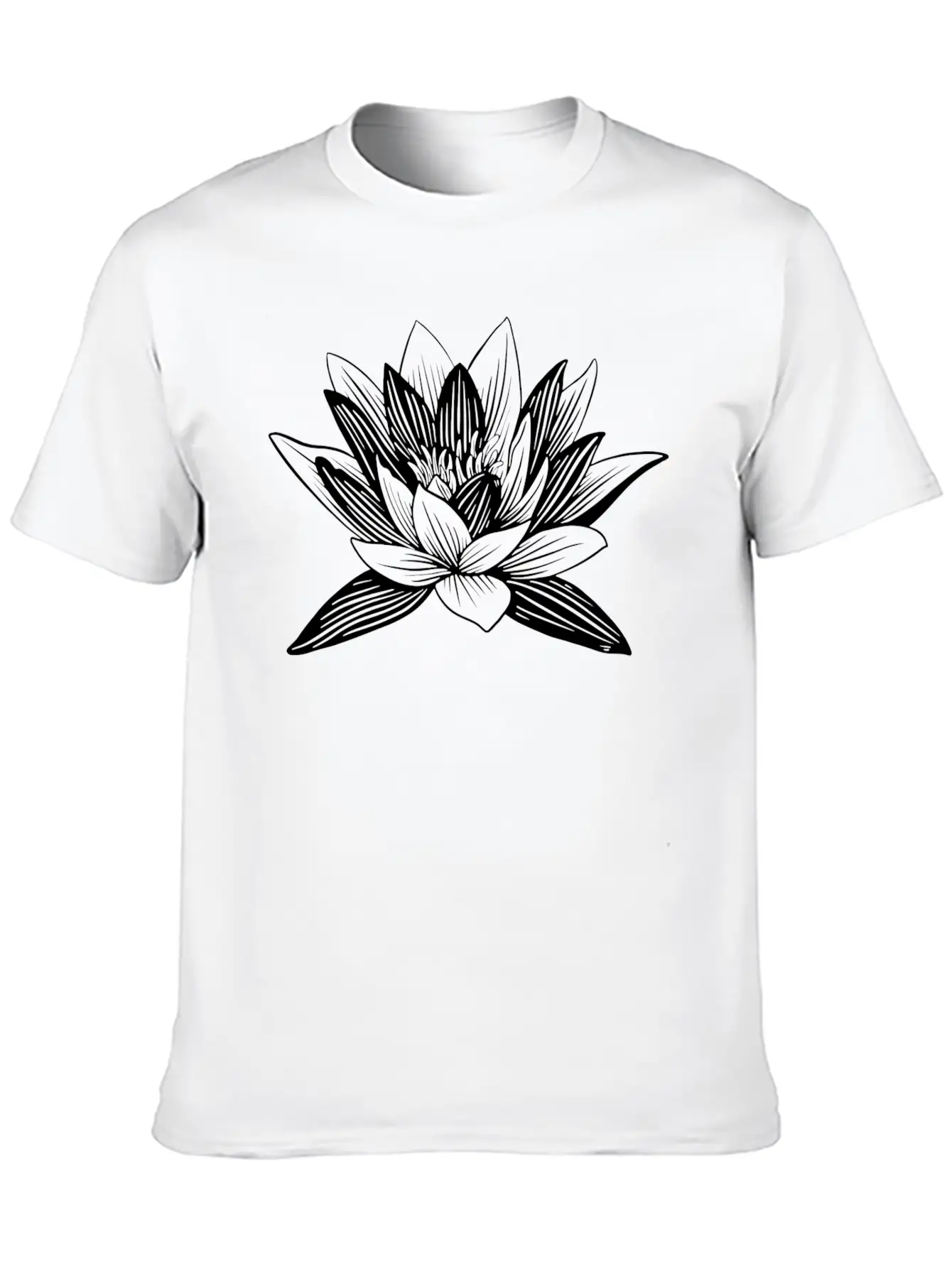Lotus Flower Lotus Flower Asian Wellness Symbol Basic Graphic T-Shirt – Daily Comfort In Soft Cotton