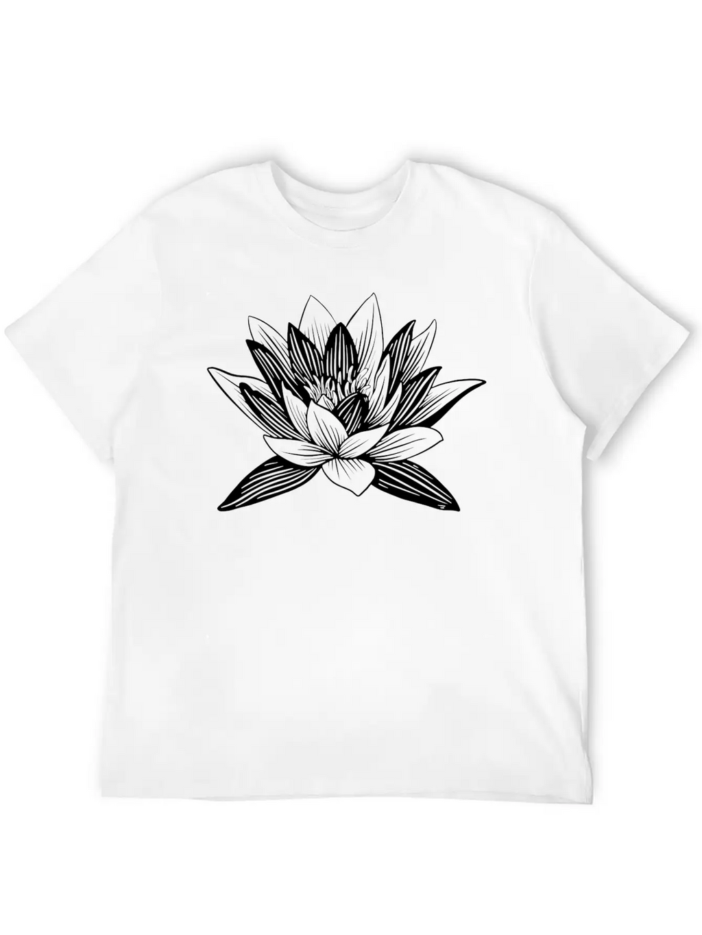 Lotus Flower Lotus Flower Asian Wellness Symbol Basic Graphic T-Shirt – Daily Comfort In Soft Cotton