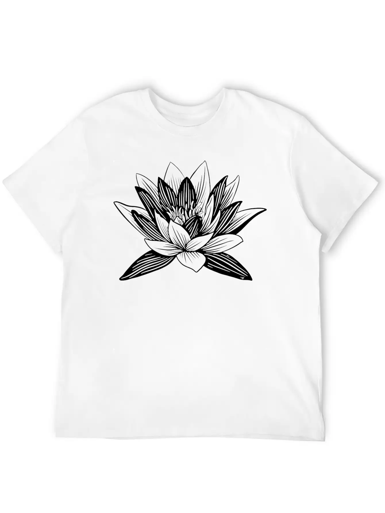 Lotus Flower Lotus Flower Asian Wellness Symbol Basic Graphic T-Shirt – Daily Comfort In Soft Cotton
