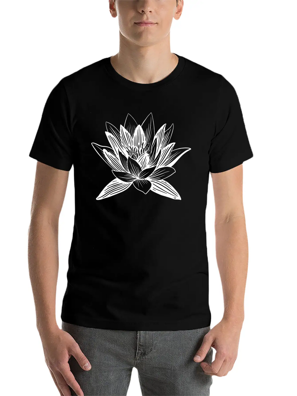 Lotus Flower Lotus Flower Asian Wellness Symbol Basic Graphic T-Shirt – Daily Comfort In Soft Cotton