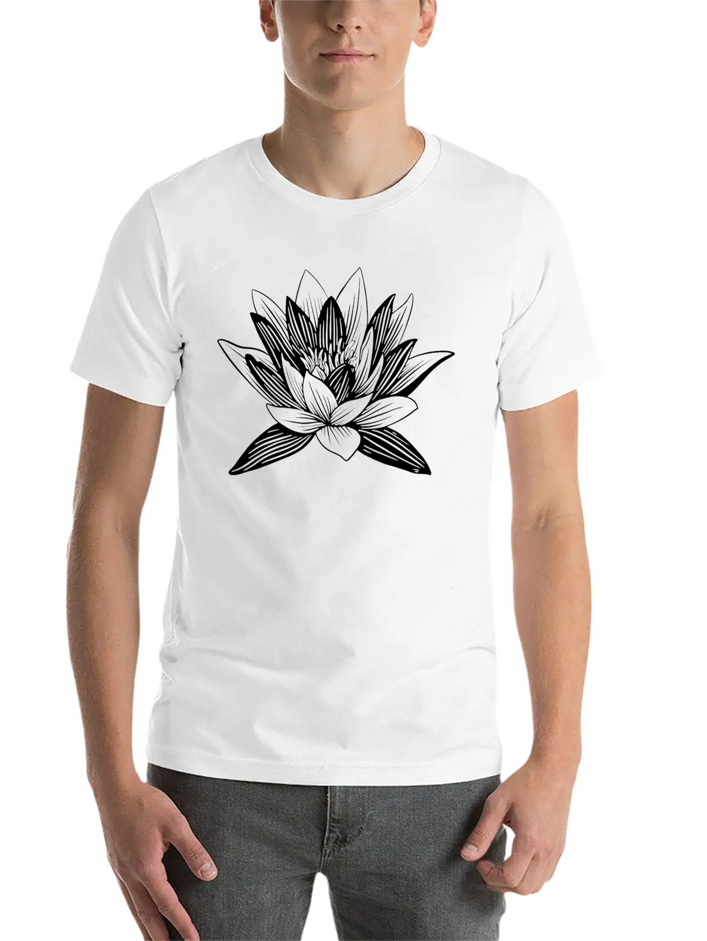 Lotus Flower Lotus Flower Asian Wellness Symbol Basic Graphic T-Shirt – Daily Comfort In Soft Cotton
