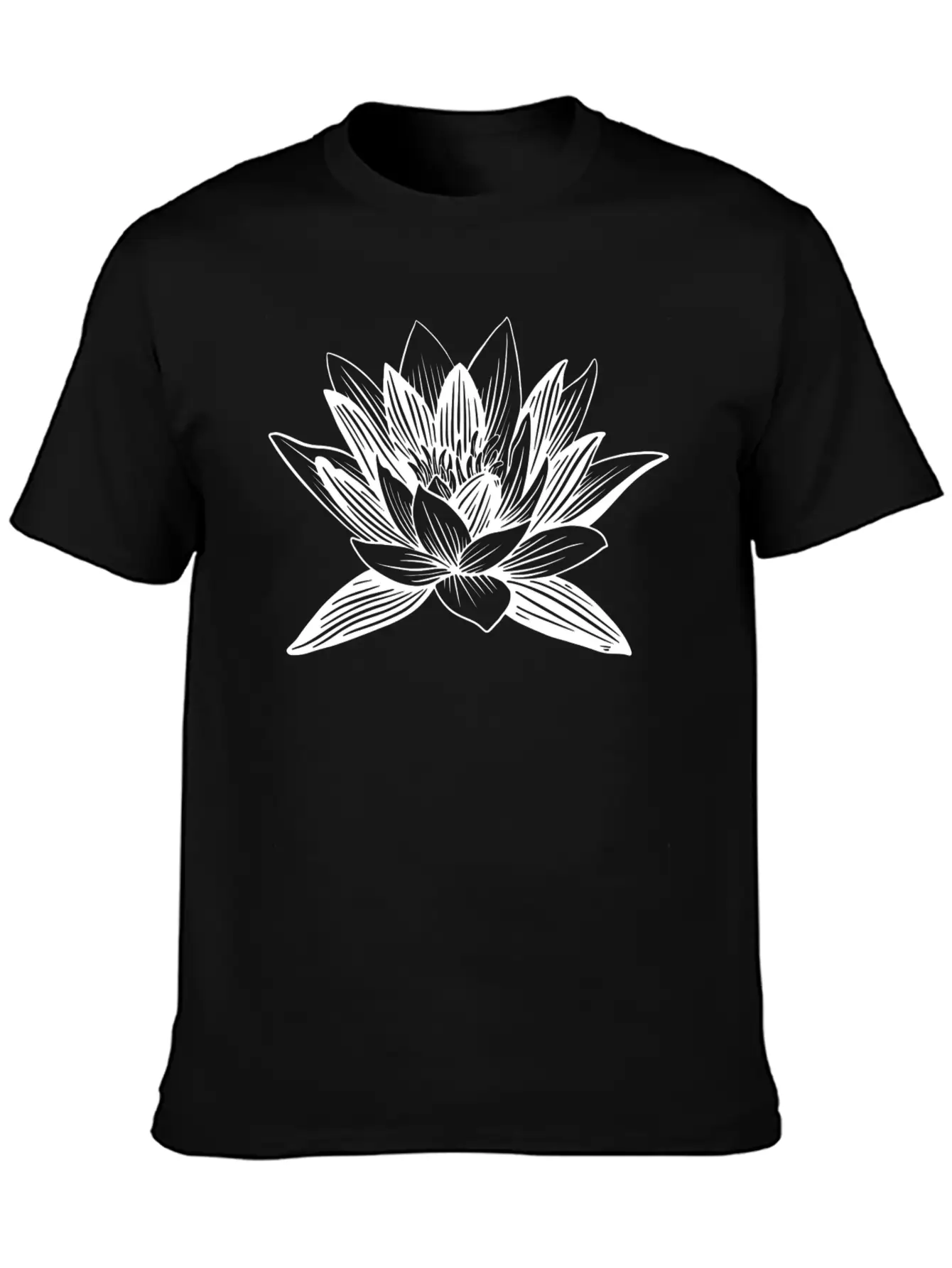 Lotus Flower Lotus Flower Asian Wellness Symbol Basic Graphic T-Shirt – Daily Comfort In Soft Cotton