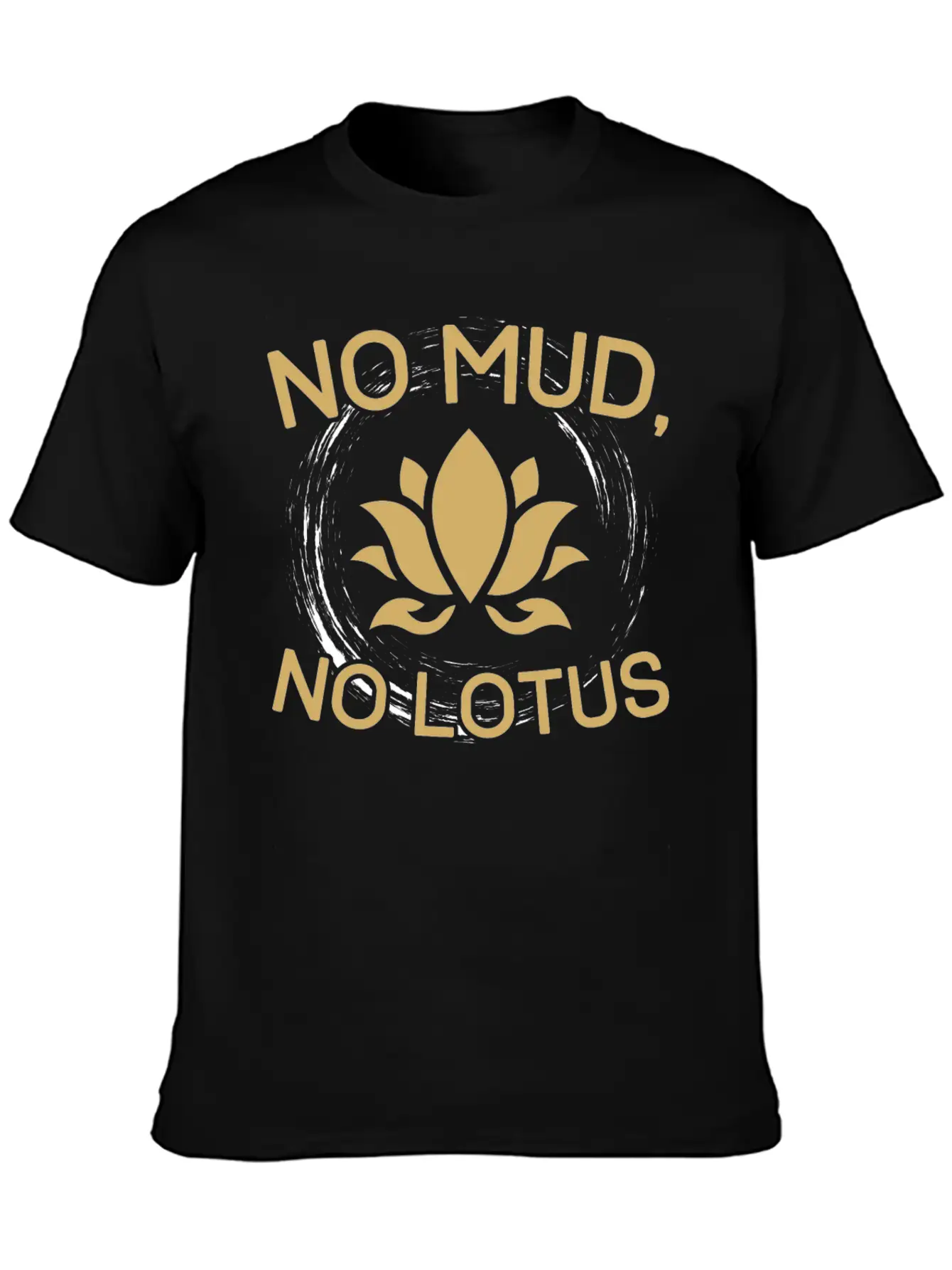 Lotus Saying Breathable Graphic T-Shirt – Perfect For Casual Days
