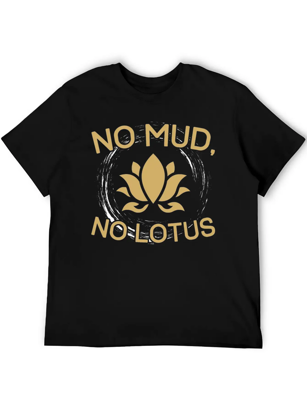 Lotus Saying Breathable Graphic T-Shirt – Perfect For Casual Days