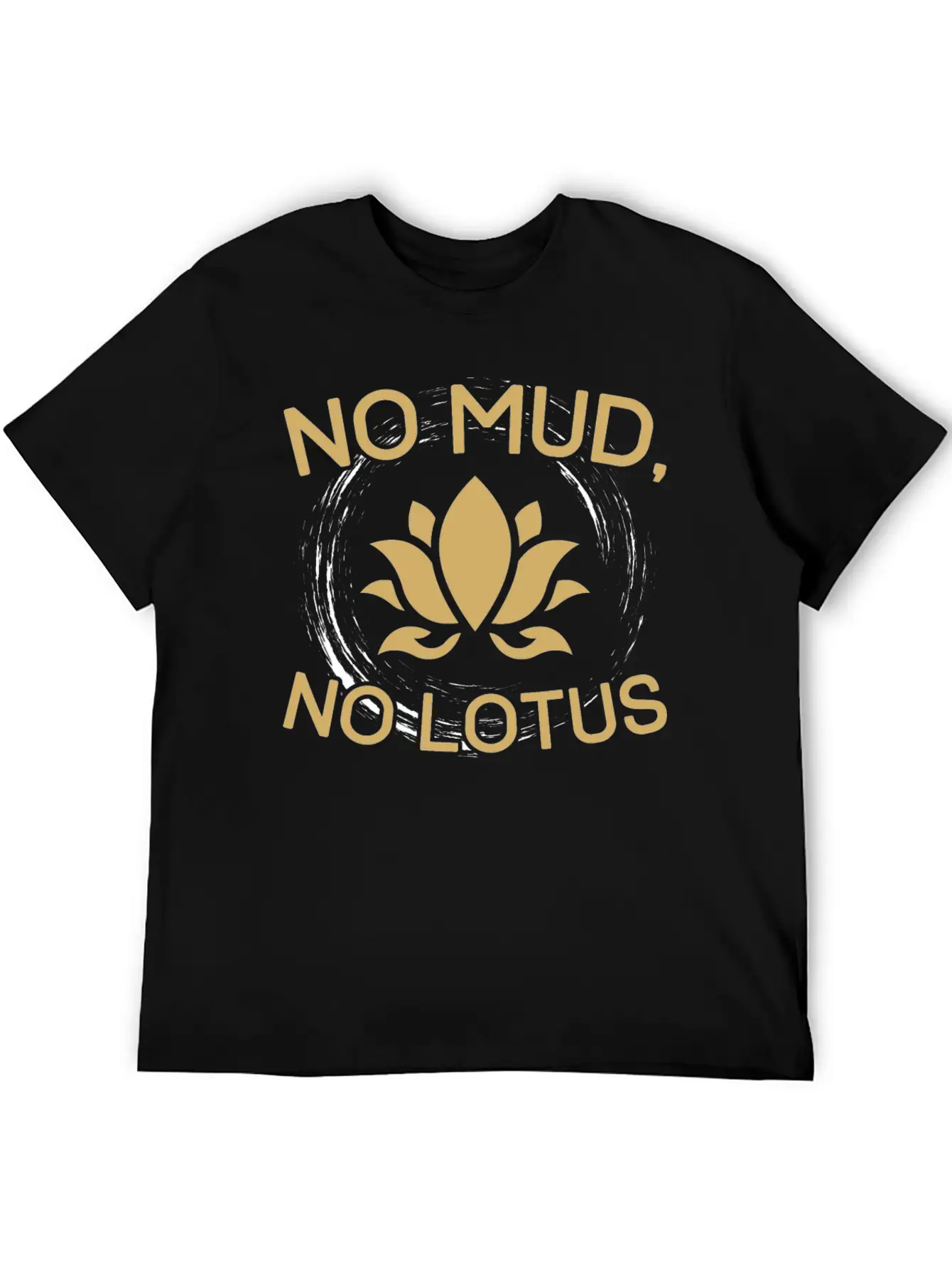 Lotus Saying Breathable Graphic T-Shirt – Perfect For Casual Days
