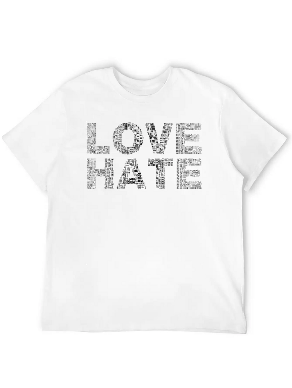 Love And Hate True Love Gift Relaxed Everyday Tee – Lightweight And Durable Cotton