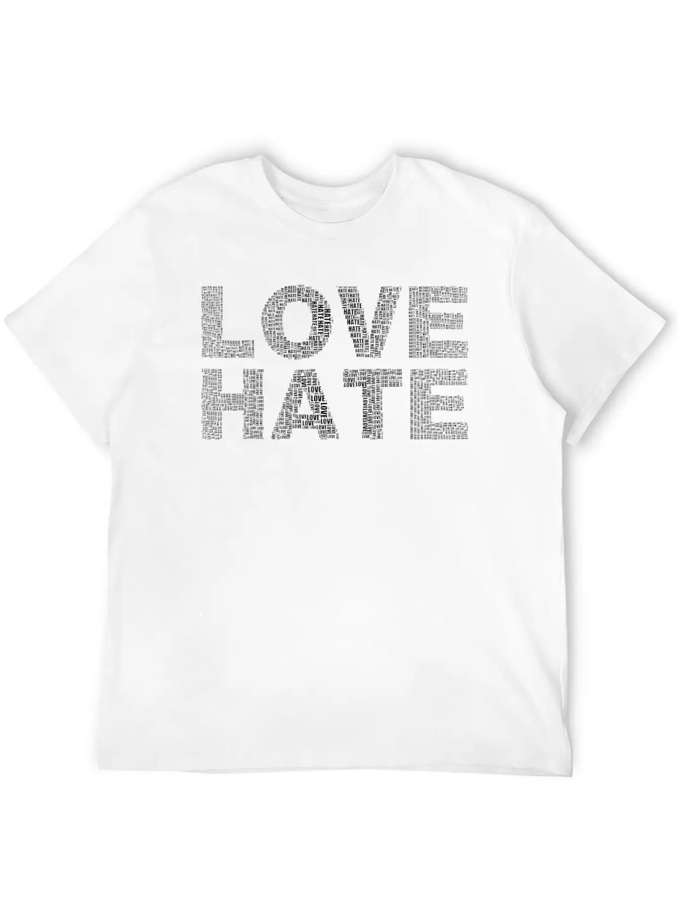 Love And Hate True Love Gift Relaxed Everyday Tee – Lightweight And Durable Cotton