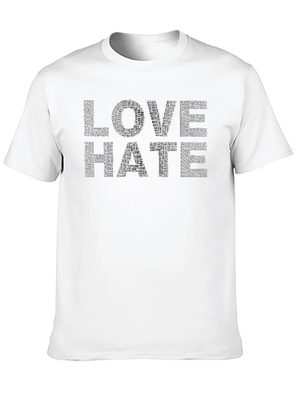 Love And Hate True Love Gift Relaxed Everyday Tee – Lightweight And Durable Cotton