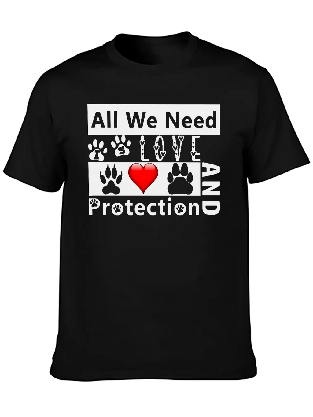 Love And Protection1 Stylish Everyday T-Shirt – Unisex Basic Cotton Tee