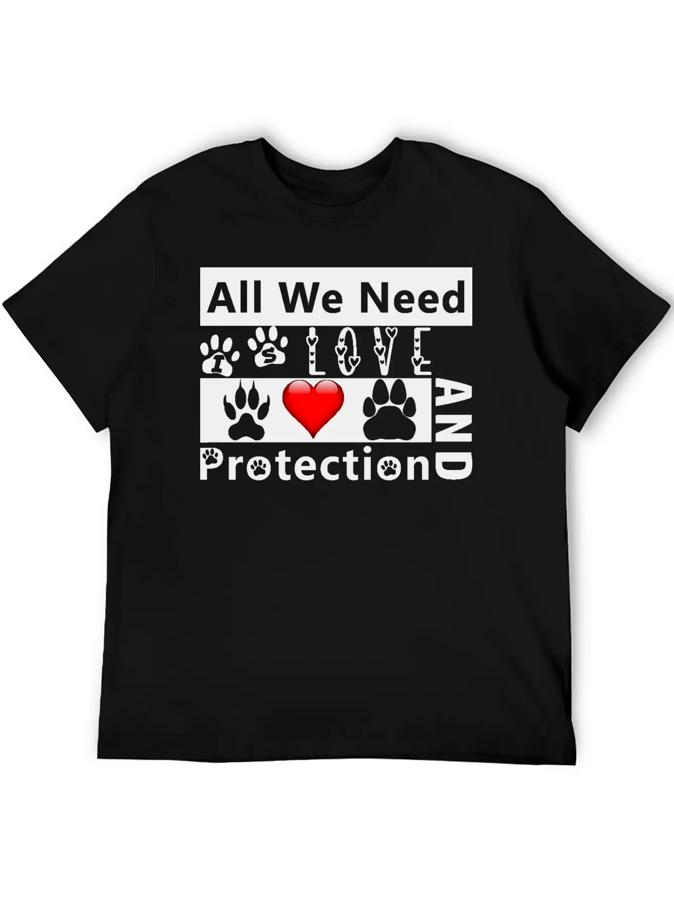 Love And Protection1 Stylish Everyday T-Shirt – Unisex Basic Cotton Tee