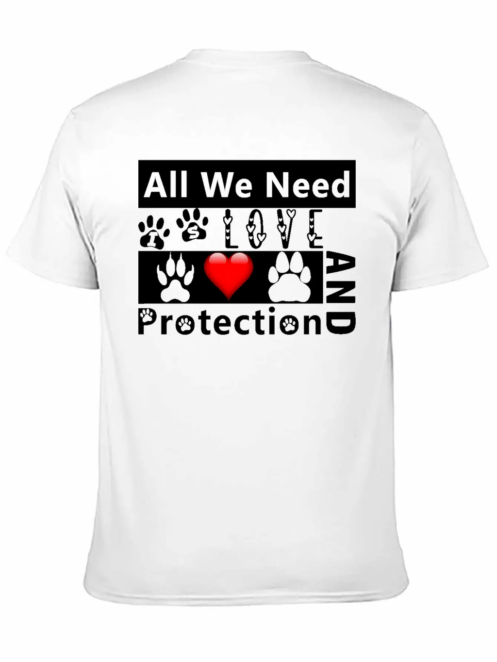 Love And Protection1 Stylish Everyday T-Shirt – Unisex Basic Cotton Tee
