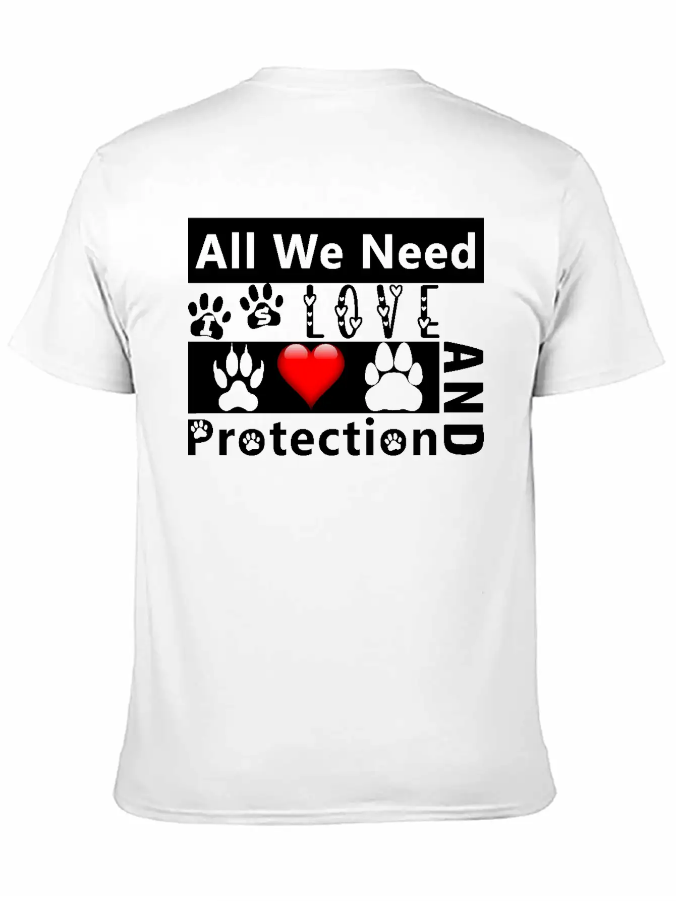 Love And Protection1 Stylish Everyday T-Shirt – Unisex Basic Cotton Tee