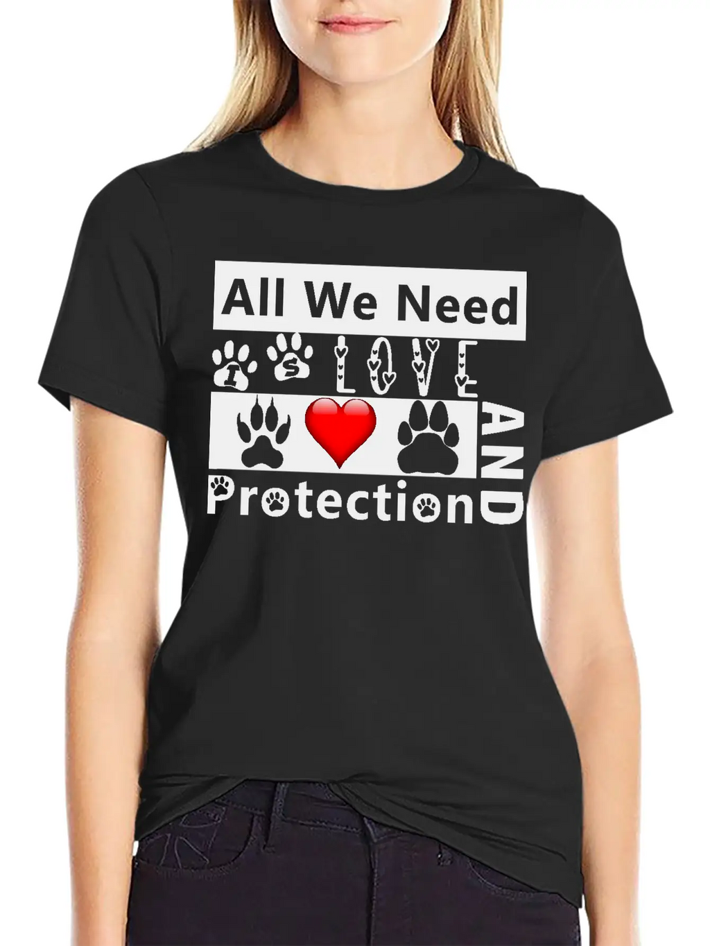 Love And Protection1 Stylish Everyday T-Shirt – Unisex Basic Cotton Tee