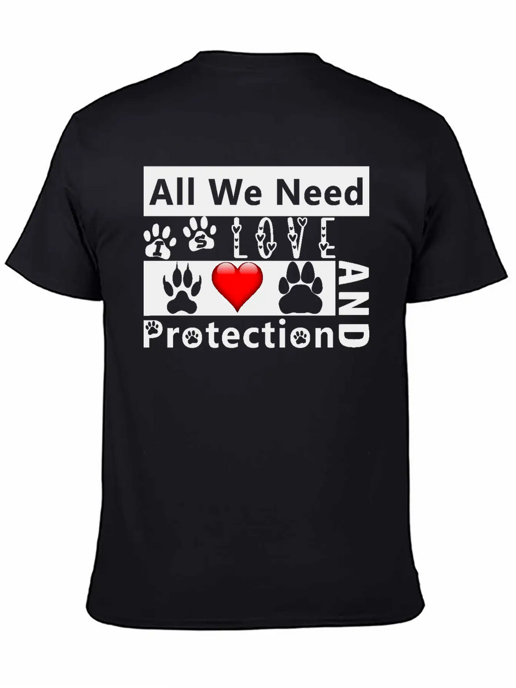 Love And Protection1 Stylish Everyday T-Shirt – Unisex Basic Cotton Tee