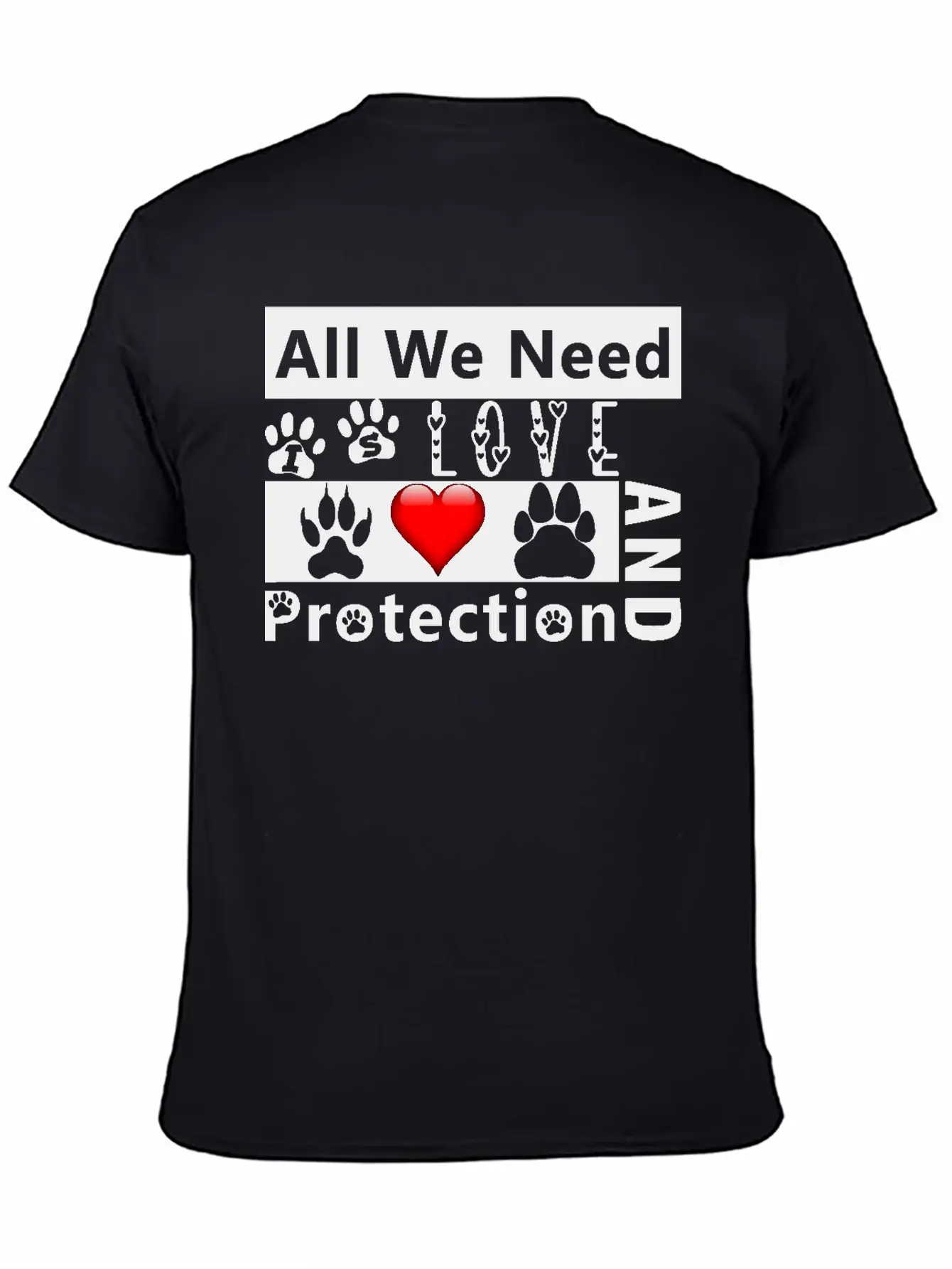 Love And Protection1 Stylish Everyday T-Shirt – Unisex Basic Cotton Tee
