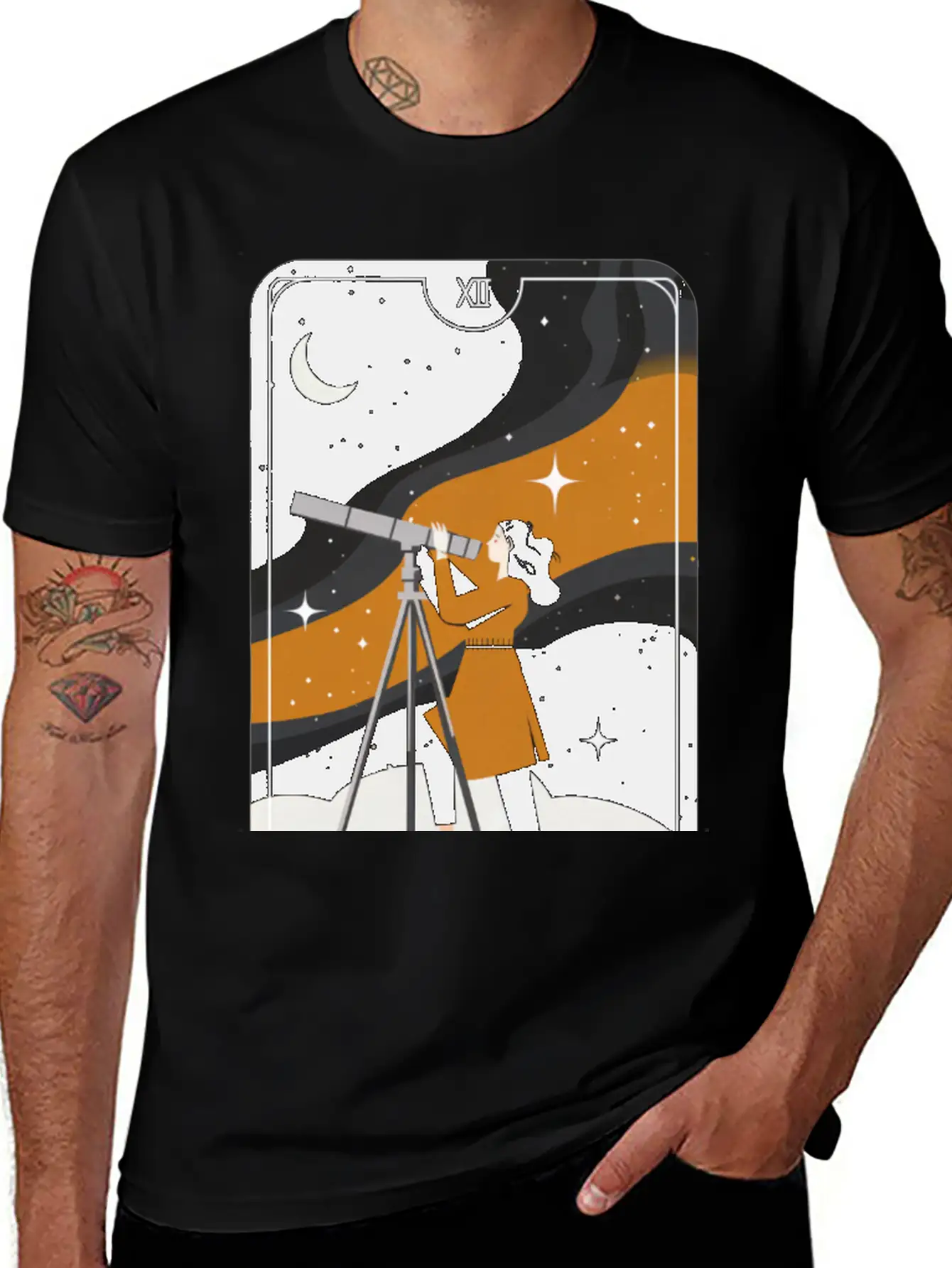 Love Astronomy Stargazer T-Shirt Breathable Graphic T-Shirt – Perfect For Casual Days