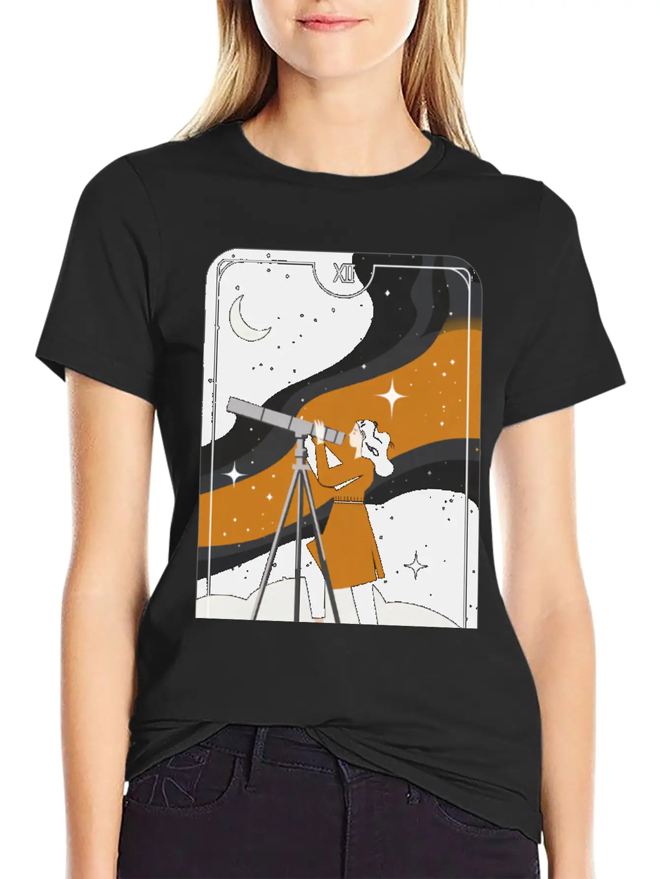 Love Astronomy Stargazer T-Shirt Breathable Graphic T-Shirt – Perfect For Casual Days