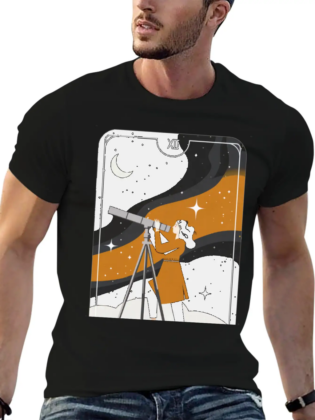 Love Astronomy Stargazer T-Shirt Breathable Graphic T-Shirt – Perfect For Casual Days