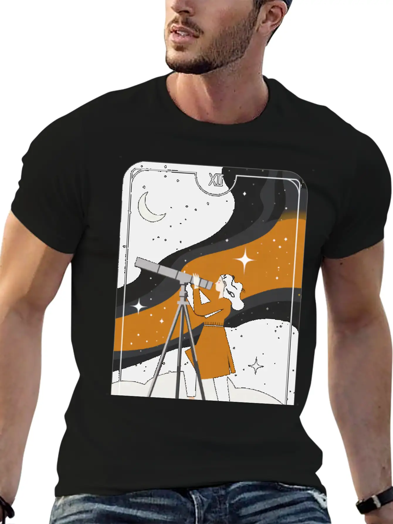 Love Astronomy Stargazer T-Shirt Breathable Graphic T-Shirt – Perfect For Casual Days
