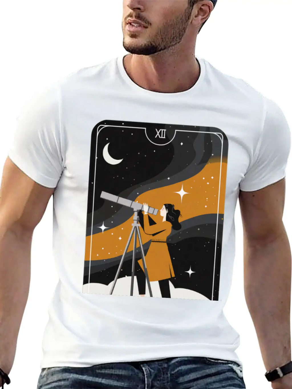 Love Astronomy Stargazer T-Shirt Breathable Graphic T-Shirt – Perfect For Casual Days