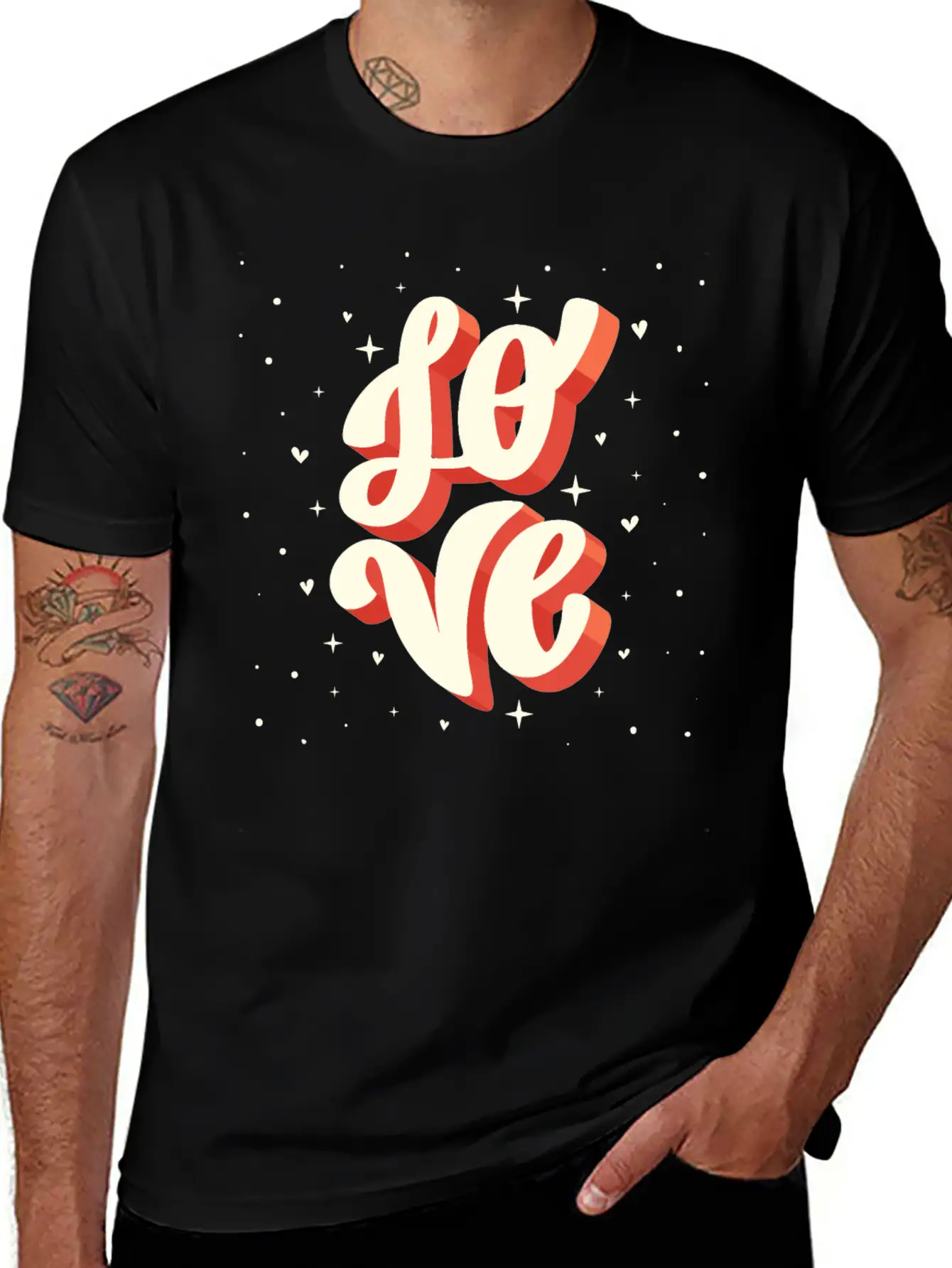 Love Big Lettering Classic Cotton Tee – Unisex Comfort For Any Season