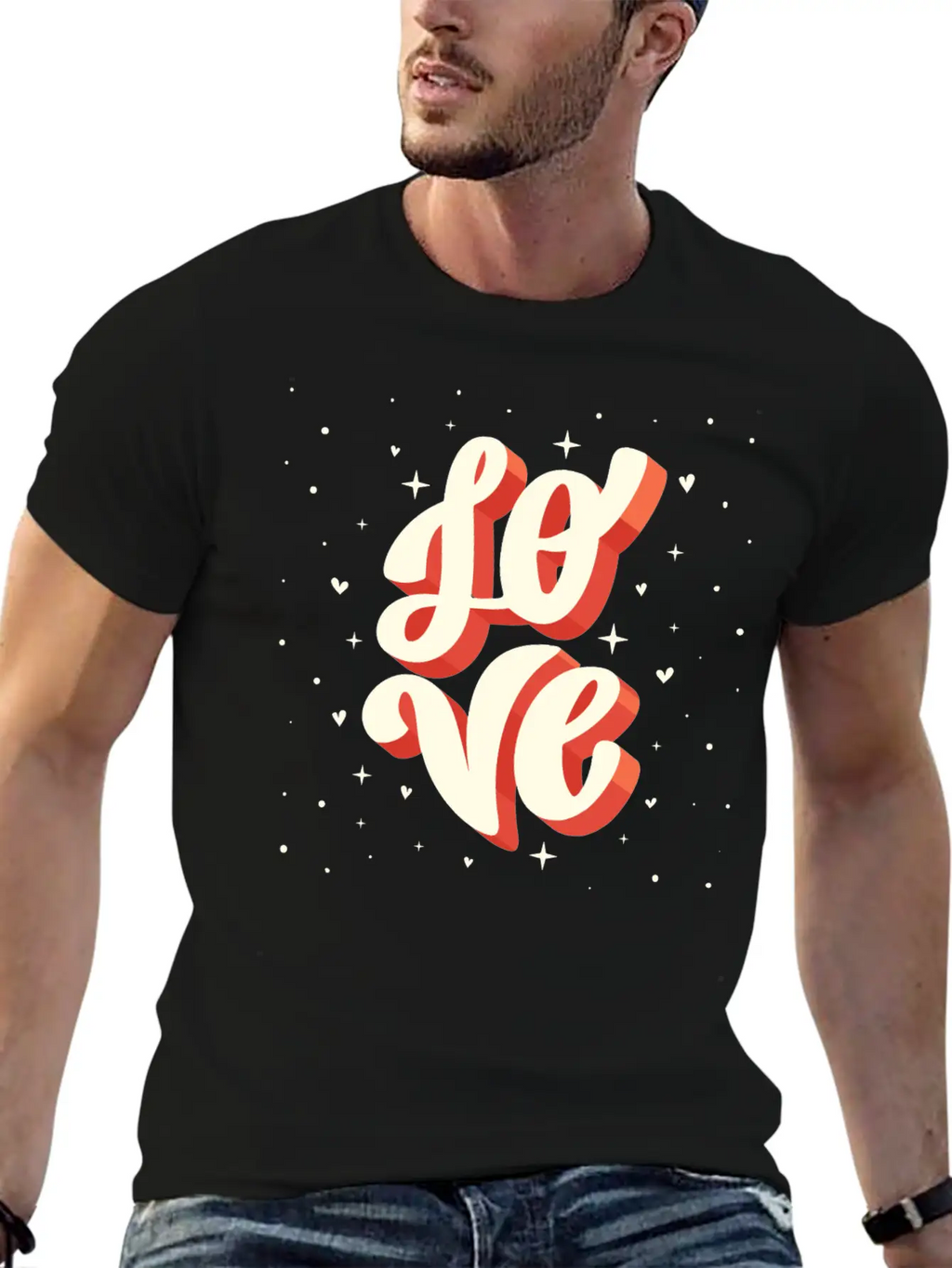 Love Big Lettering Classic Cotton Tee – Unisex Comfort For Any Season