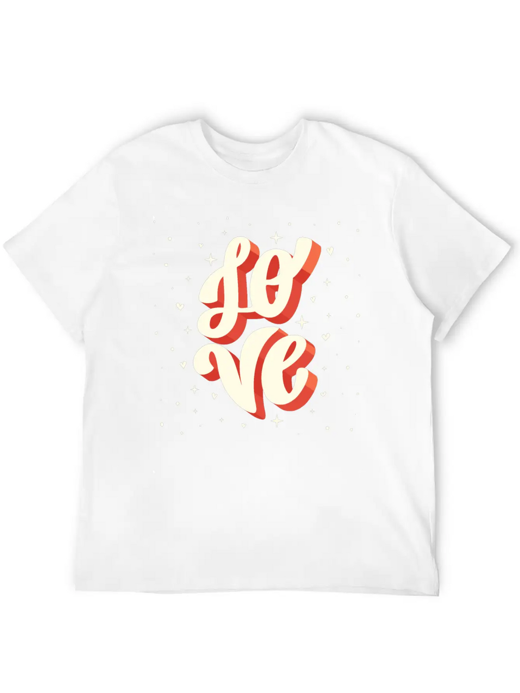 Love Big Lettering Classic Cotton Tee – Unisex Comfort For Any Season
