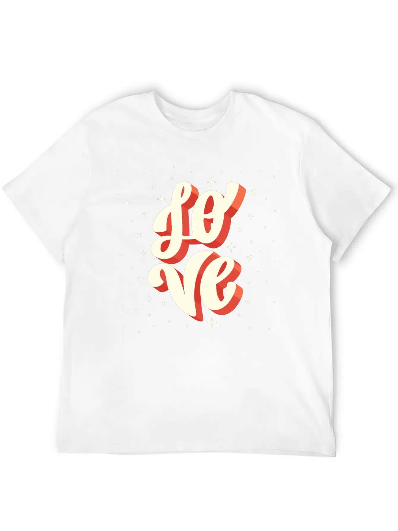 Love Big Lettering Classic Cotton Tee – Unisex Comfort For Any Season