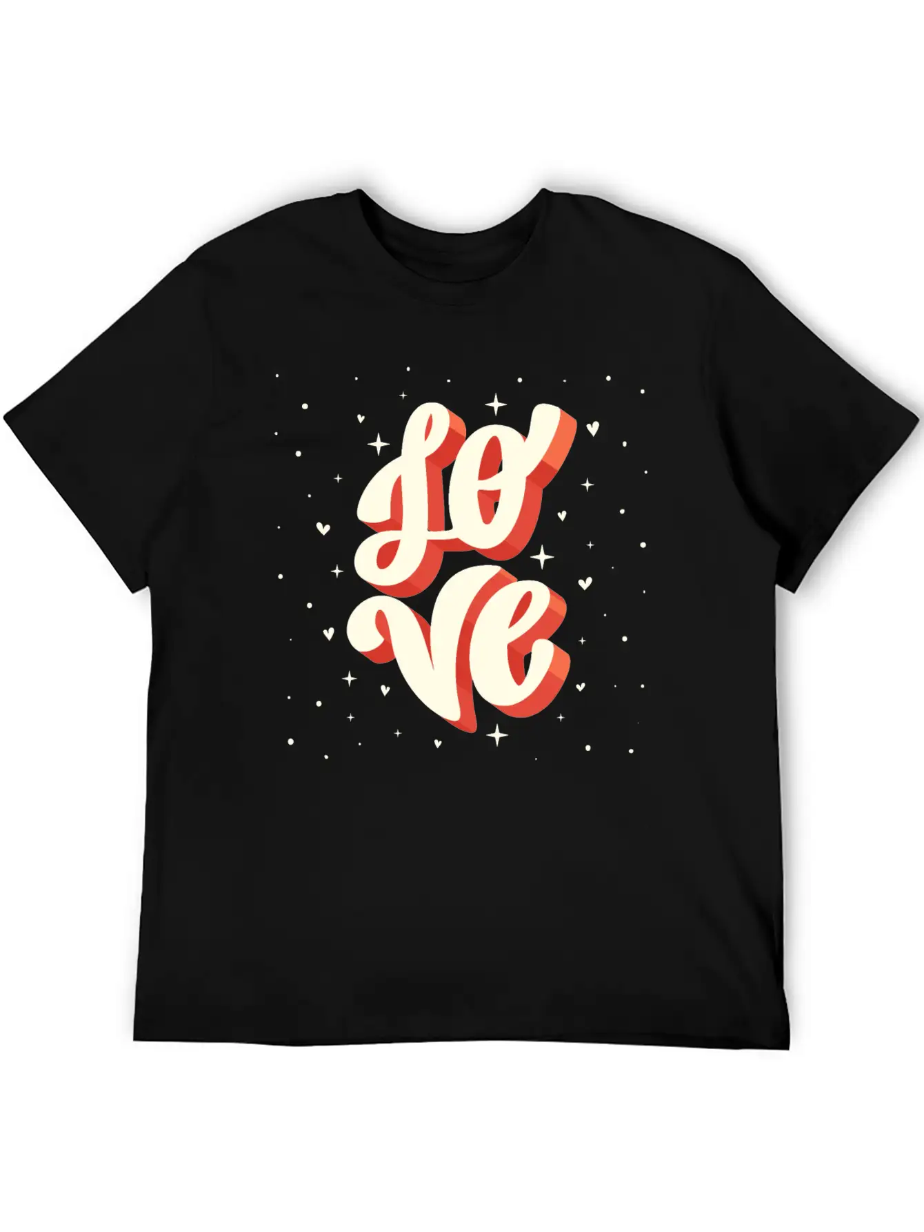 Love Big Lettering Classic Cotton Tee – Unisex Comfort For Any Season